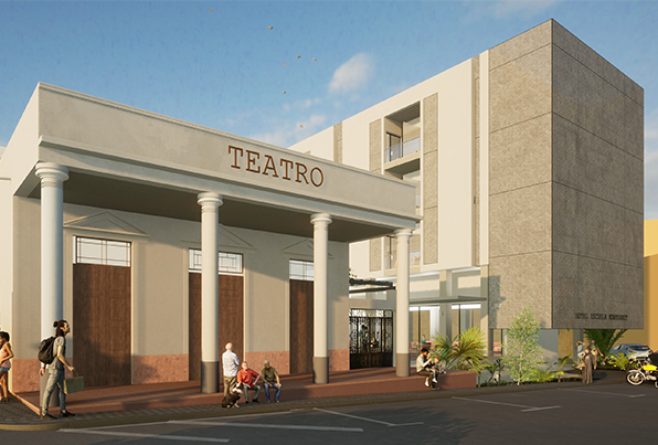 El Paso. La Palma. Escuela Hotel Monterrey