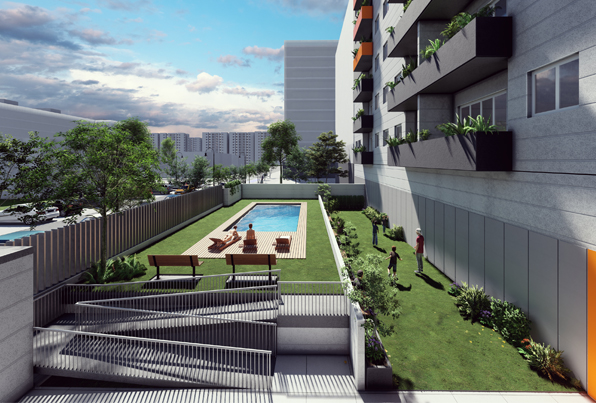 Quart de Poblet. Edificio de viviendas en el Passeig Molí d’Animeta.