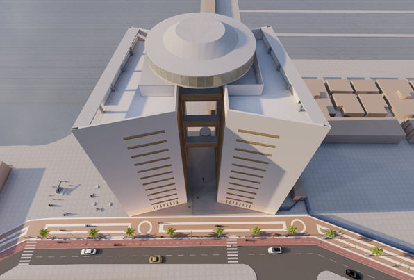 Edificio administrativo en Melilla.