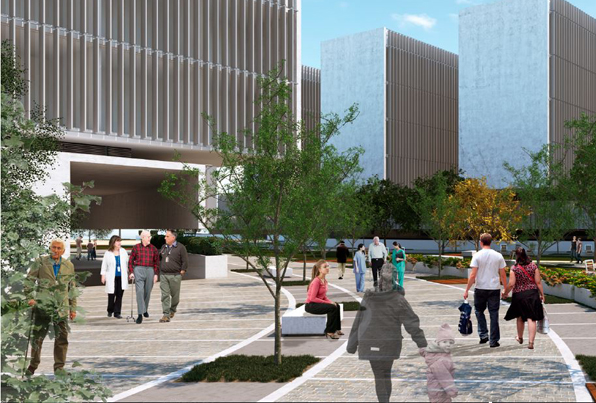 Propuesta para el Concurso del nuevo complejo de la Fe. Campanar. Valencia