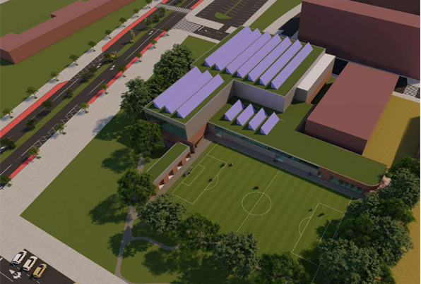 Ampliacion y reforma del complejo deportivo en Burgos