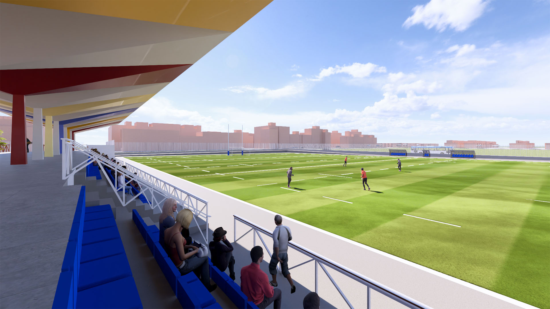 vista gradas campo futbol imagenes