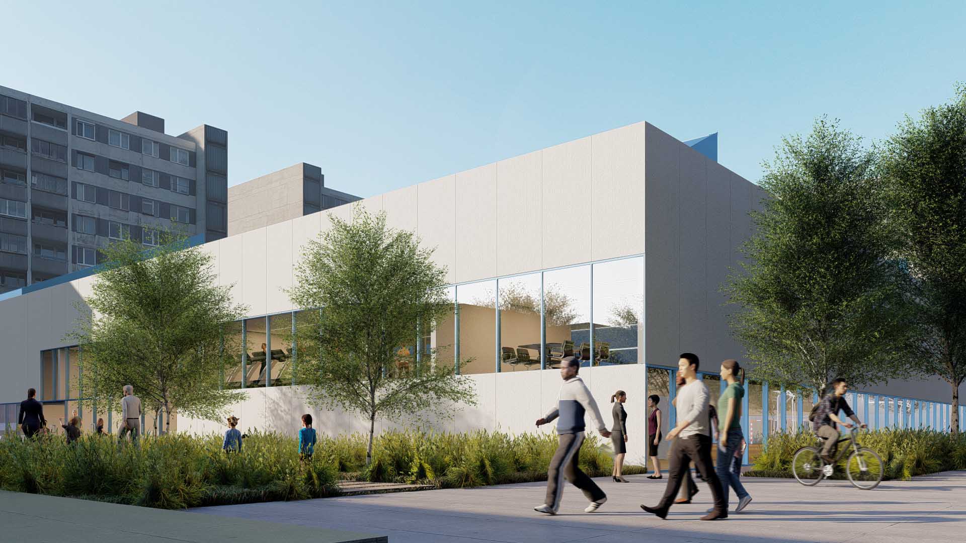 vista pabellon exterior imagenes